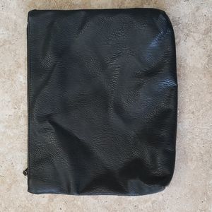 Free People Black Leather Clutch